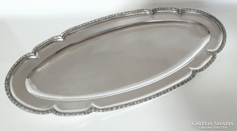 Large oval silver (800) tray (1098 g)