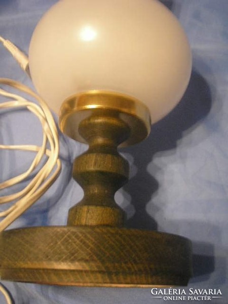 N23  hangulatvilágítás + egyedi opálbúrával éjjeli lámpa +igen hosszú kábelel 2.6 fm 35-cm magas