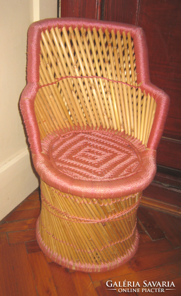 Children's cane armchair