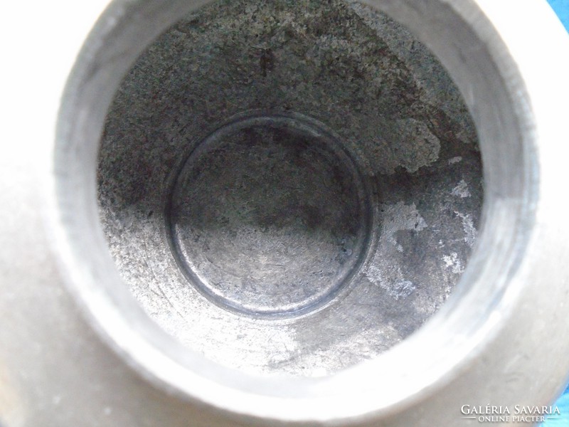 Gilde bay lid heavy German solid tin storage zinn 92% 15x16.5 cm