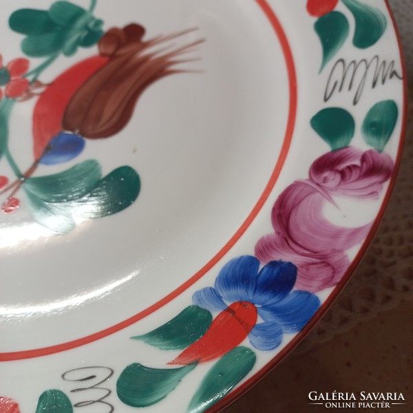 2 Juried folk art plates