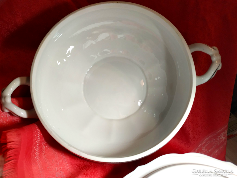 Beautiful porcelain soup serving medium size