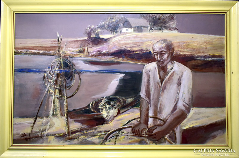 Dér István (1937 - 1993) SZEGED - " TISZAI HALÁSZ " 1976