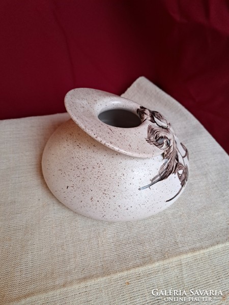 Beautiful retro lignifer ceramic vase collectible mid-century modern home decoration heirloom