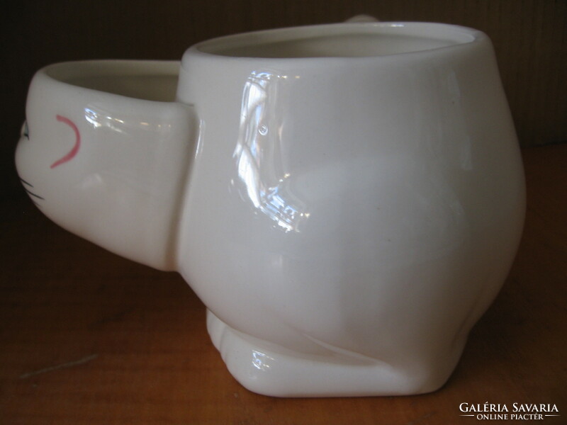 Kitten, cat-shaped mug with filter, sugar, spoon holder k & s