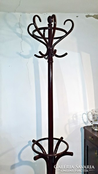 Only 1 left. Antique, crowned, thonet hanger. Coat hanger, umbrella holder. Bent furniture.1-.
