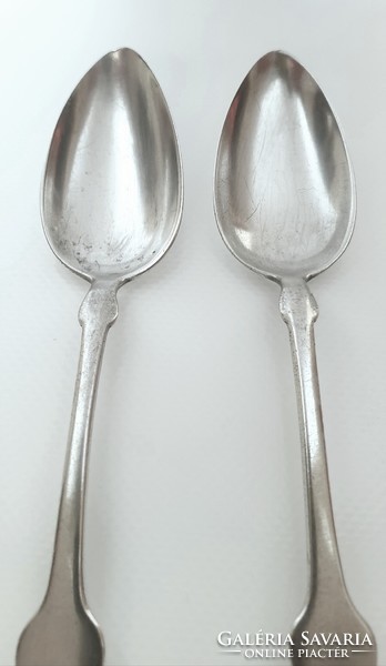 Silver (800) noble monogrammed, antique spoons (110 g)