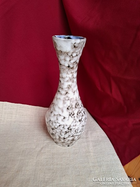 Beautiful retro gray Hódmezővásárhely vase collector's mid-century modern home decoration heirloom