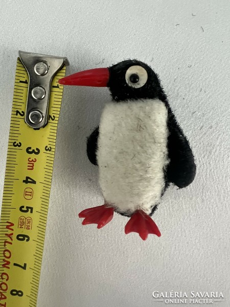 Régi német kézzel készített pingvin karácsonyfadísz