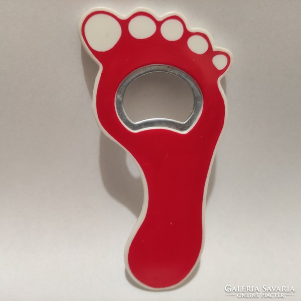 Tap, footprint beer opener fridge magnet
