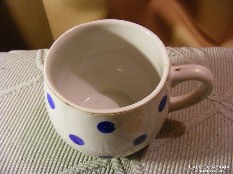 Kispest blue polka dot mug