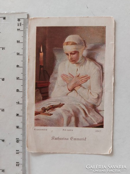 Old mini holy picture of Anna Katalin Emmerich