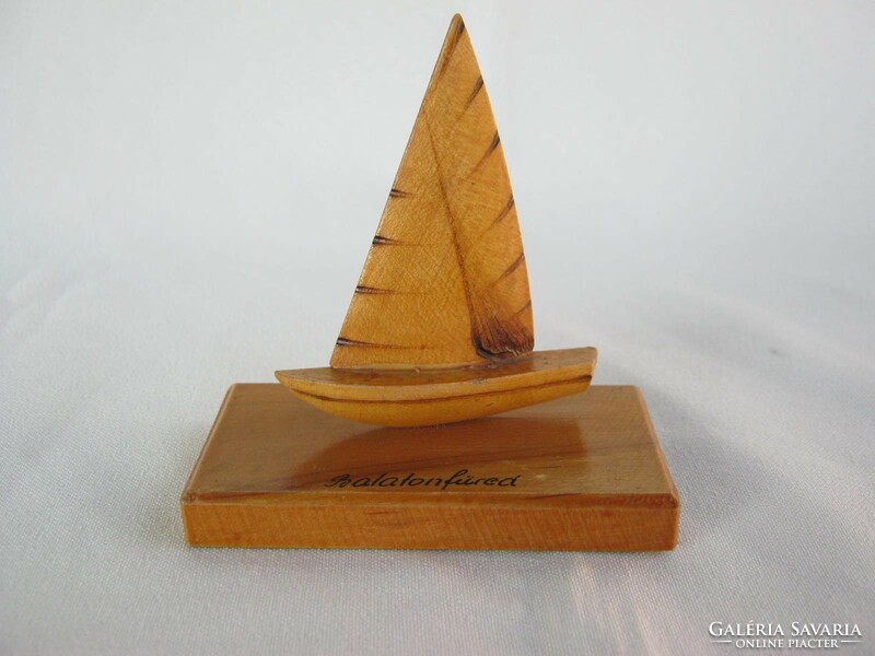 Balaton memory wooden sailing ship - balatonfüred