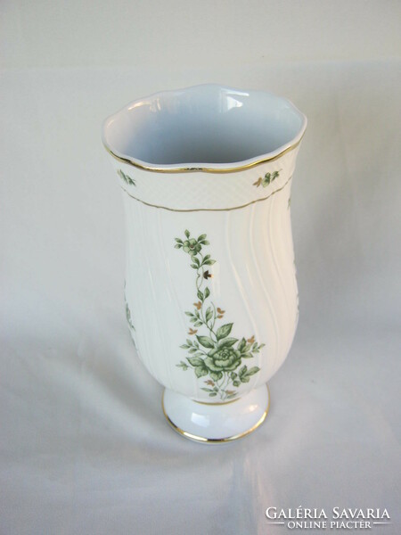 Hollóháza porcelain Erika patterned vase