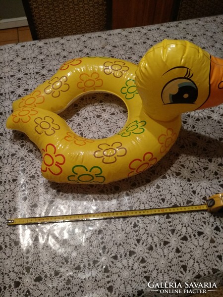 Beach toy, inflatable rubber duck, negotiable