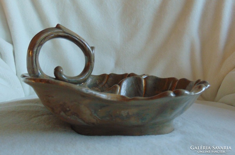 Art Nouveau style split serving bowl, centerpiece 26 cm - flawless