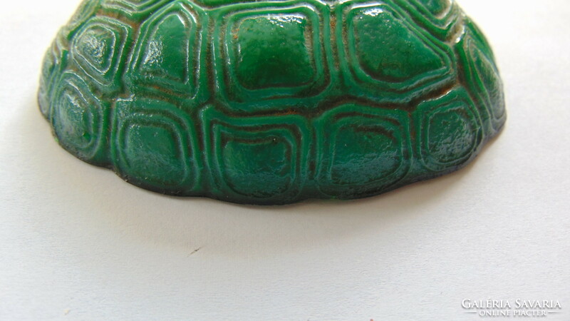 Art Deco, Curt Schlevogt zöld malachit üveg teknős