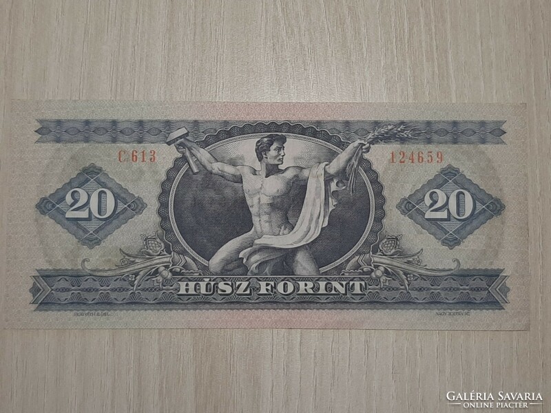 20 forint bankjegy 1975  ropogós bankjegy