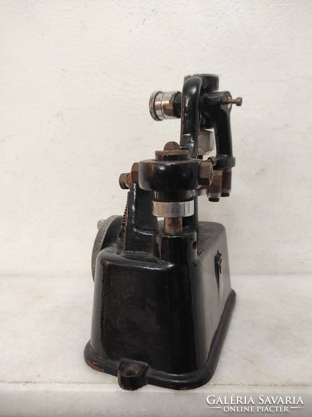 Antik optikus szemész szerszám szemészet szemüveg lencse csiszoló gép 712 6533