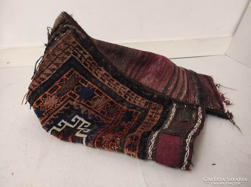Antik kézi csomózás csomózott szőnyeg arab tarisznya teve táska 757 6444