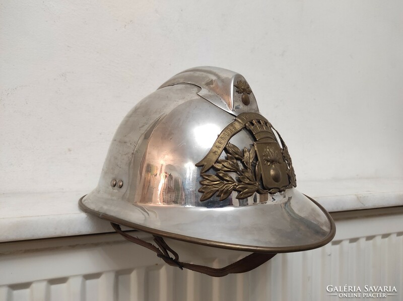 Antique firefighter suit equipment helmet feuerwehrhelme tool 756 6499