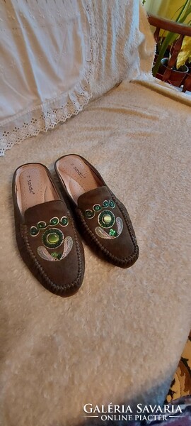 Discount decorative moccasin shoes sandic original leather size 39