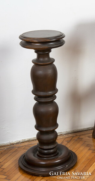 Old wooden pedestal