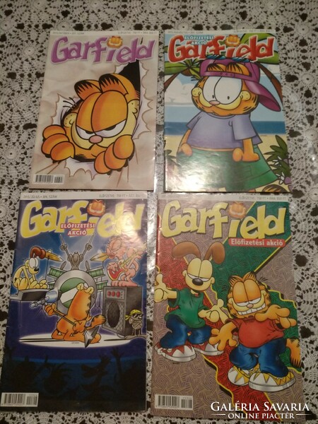 Garfield magazine, 4 old issues together, negotiable