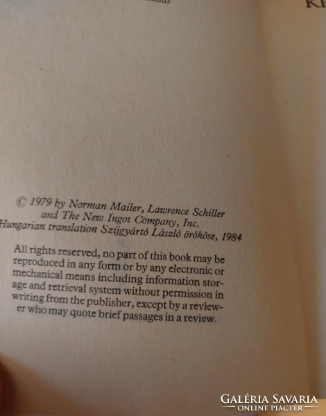Norman Mailer   A hóhér dala   I.- II. kötet - Magvető kiadás 1984  szépirodalmi könyv , regény