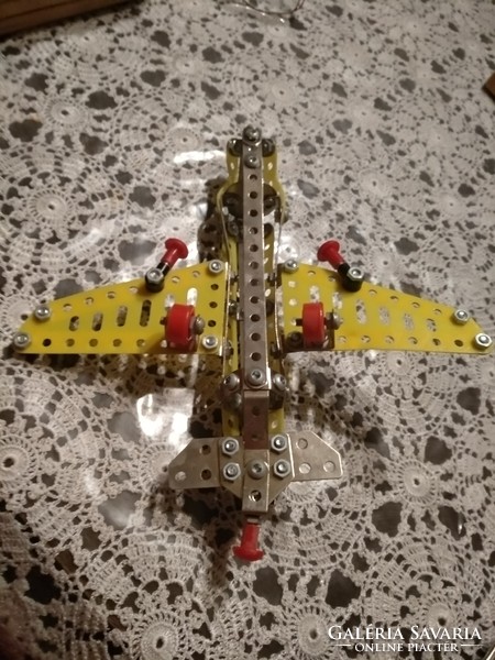 Toy metal builder, airplane, negotiable