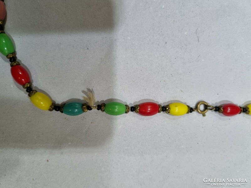 Old glass necklace