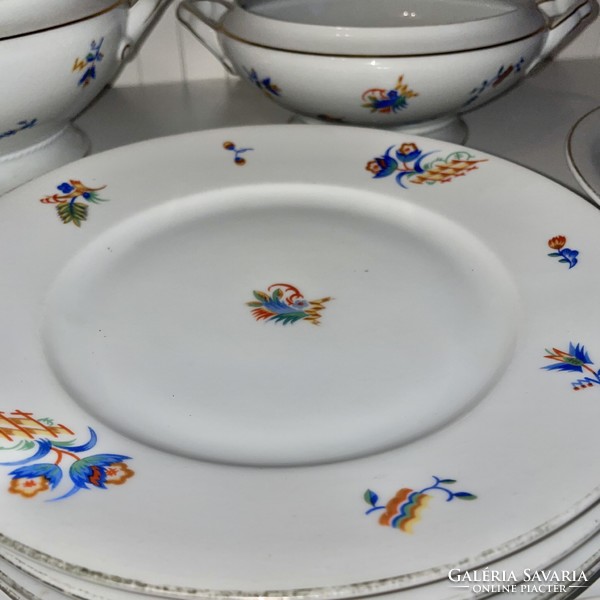 9 Bavarian German porcelain plates and serving dishes for sale