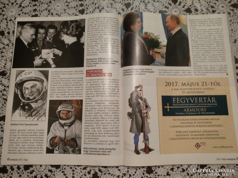 Military aviation, golden eagle, 5/2017. Magazine, negotiable