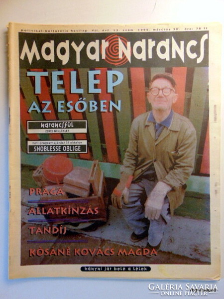 1995 March 30 / Hungarian orange / original, old newspaper :-) no.: 24611