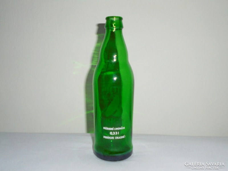 Retro top topic lemonade soft drink soda glass bottle painted inscription - 1987