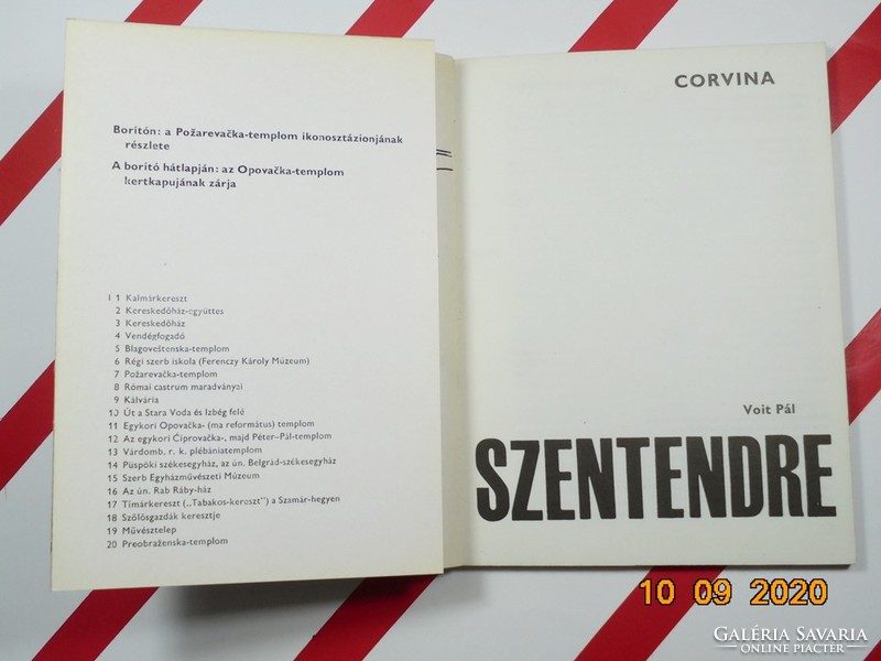 Voit Pál : Szentendre - város, képes turista útikönyv 1968-as kiadás