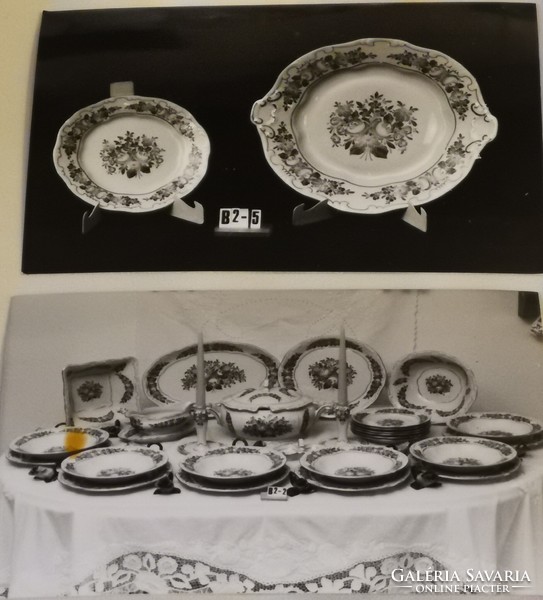 Zsolnay 6-person, marked, judged dinnerware and tea set for free