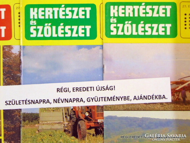 1977 február 17  /  KERTÉSZET és SZŐLÉSZET  /  SZÜLETÉSNAPRA RÉGI EREDETI ÚJSÁG Ssz.:  6225