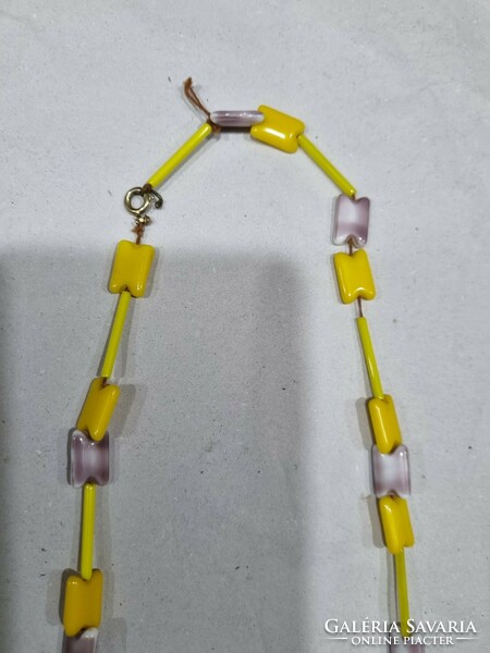 Old glass necklace