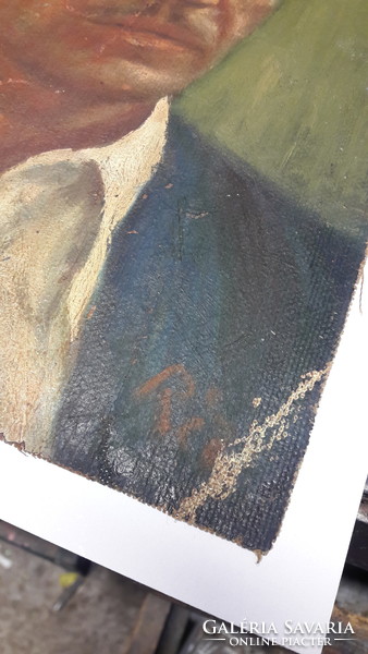 Réti Mátyás férfi portrét olaj festmény