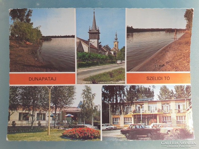 Retro képeslap Dunapataj Szelidi tó fotó képeslap