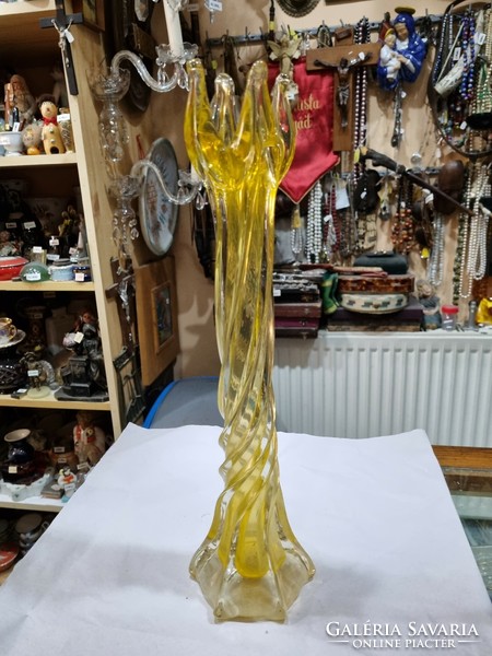 Csehszlovák kristály váza
