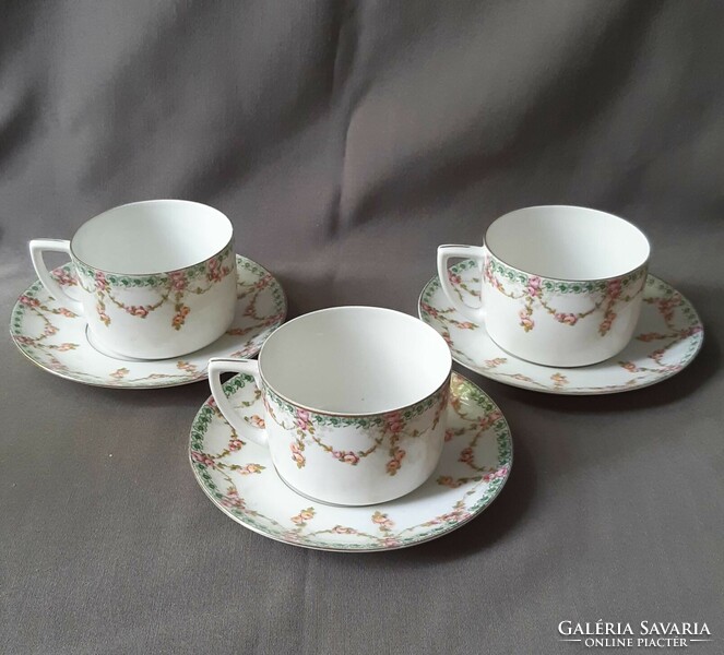 German porcelain tea cup with bottom, antique