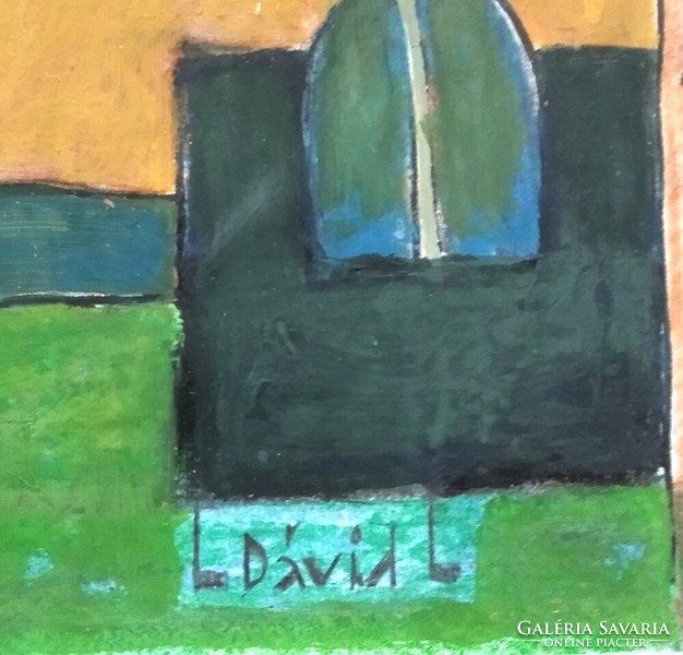 Dávid Lehel: "Itt vagyok" című festménye
