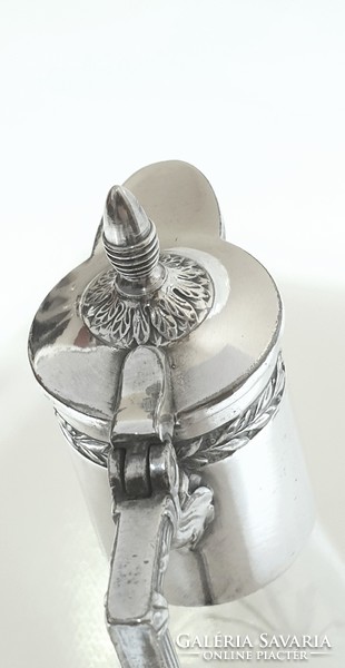 Art Nouveau, silver-plated liquor carafe, pitcher, eet, oil pouring,