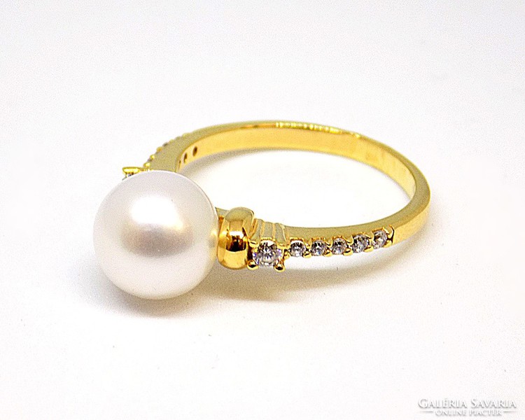 Beaded gold ring (zal-au105811)