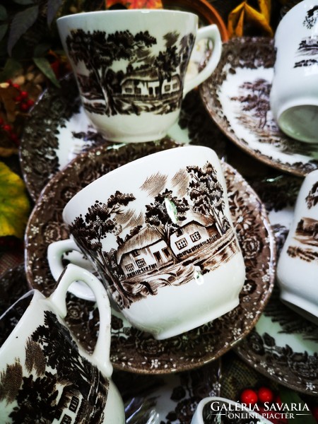 Action!!! English country style faience tea set