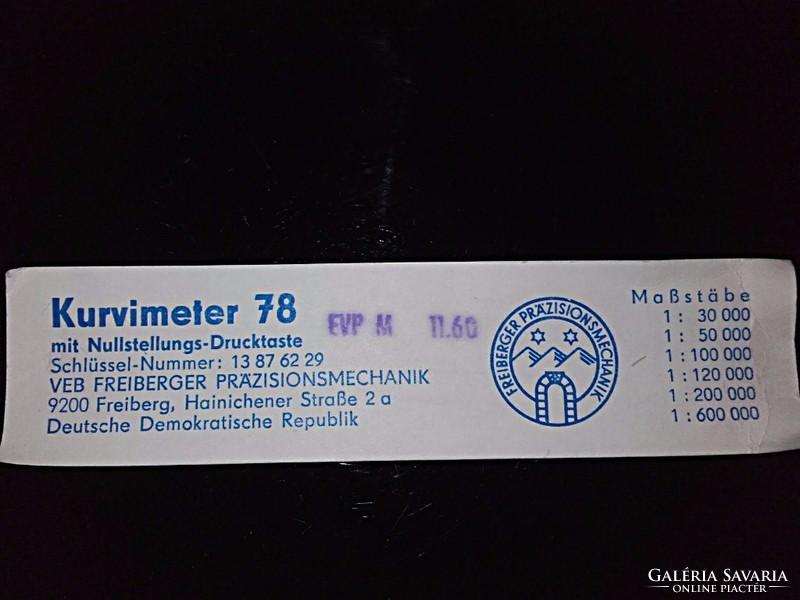 RETRO Kurvimeter 78 ( görbemérő ) eredeti német mechanikus mérőeszköz , mérőműszer