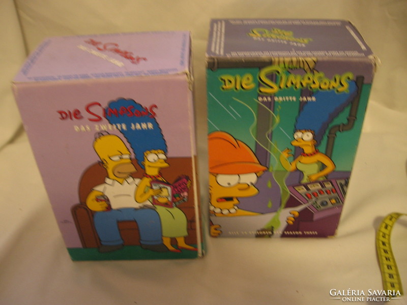 The Simpsons 2 és 3 évad 6 db, német VHS kazetta
