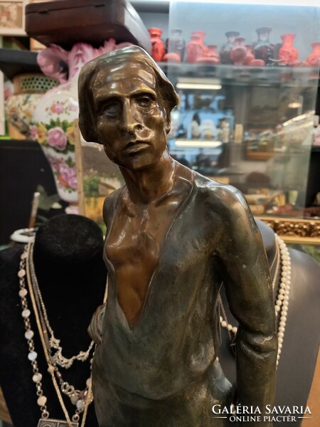 Josepf alfred van gent bronze statue